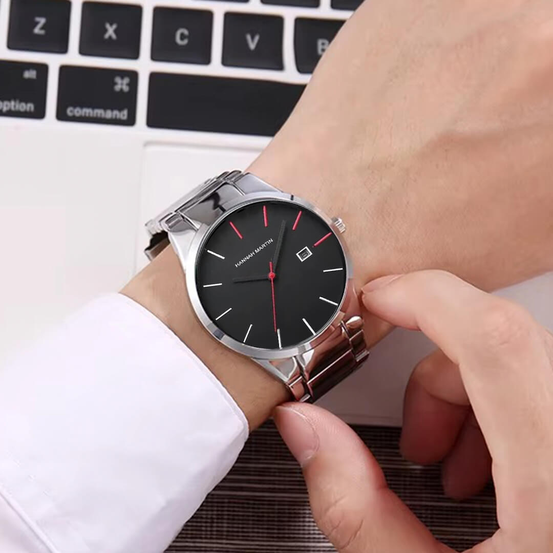 Reloj Hannah Martin Hombre Acero Plateado | HAN-43