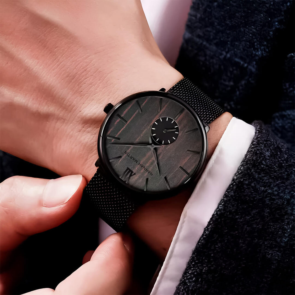 Reloj Hannah Martin HAN-4 Hombre Acero Negro