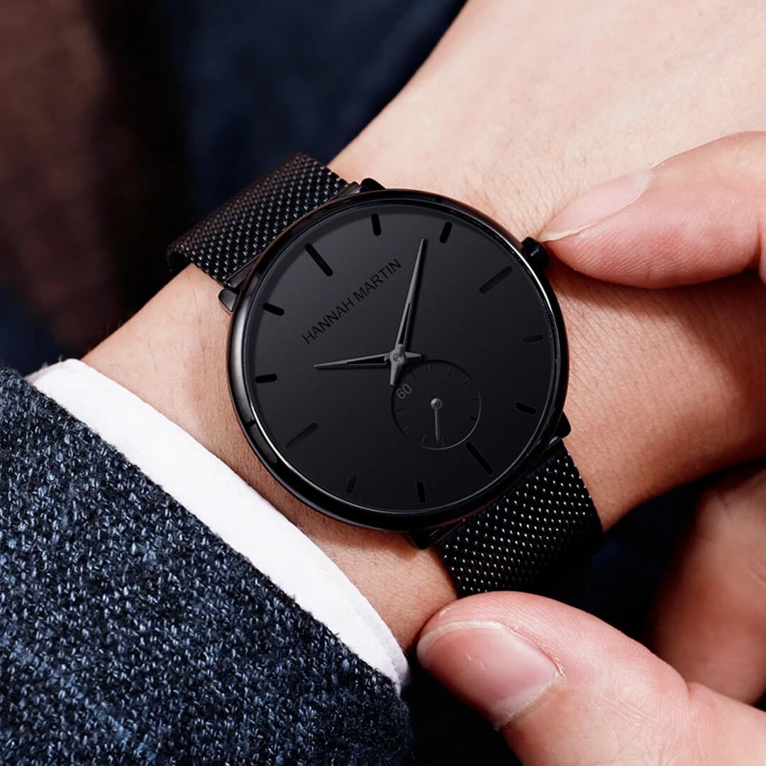 Reloj Hannah Martin Hombre Acero Negro | HAN-5