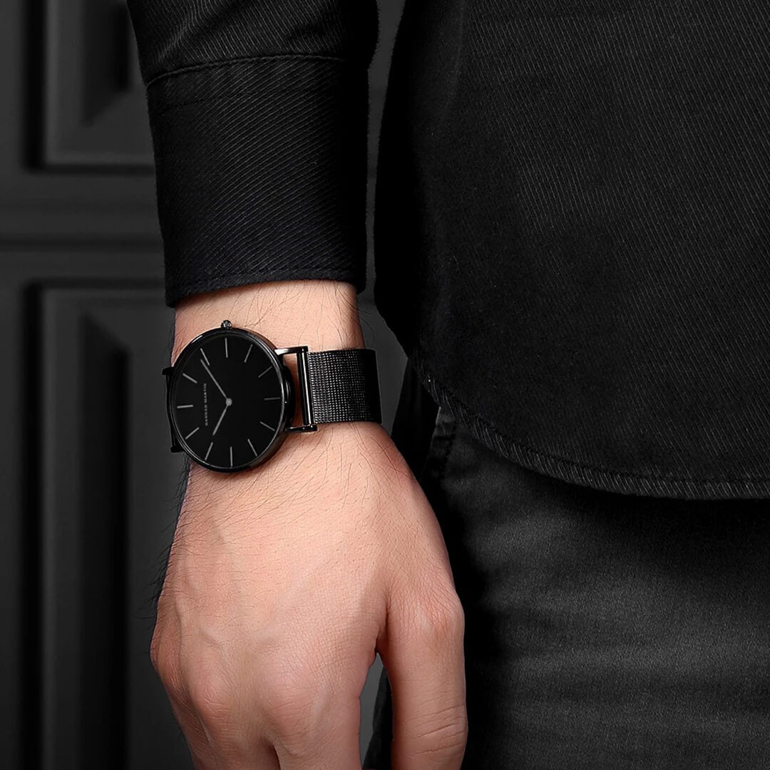 Reloj Hannah Martin Hombre Acero Negro | HAN-6