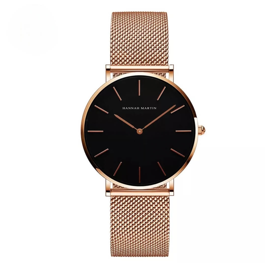 Reloj Hannah Martin Hombre Acero Oro Rosa | HAN-7