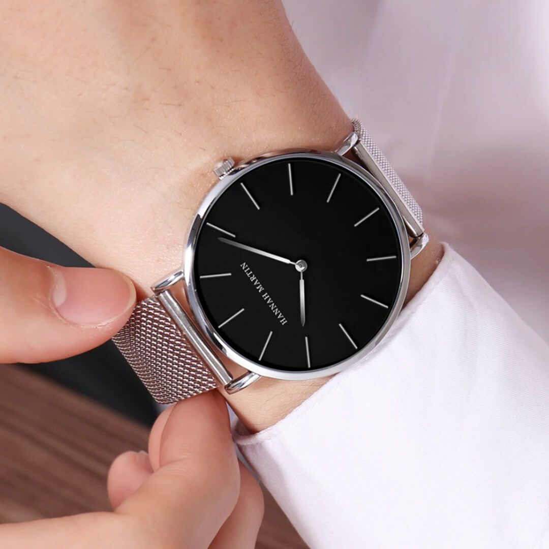 Reloj Hannah Martin Hombre Acero Plateado | HAN-8