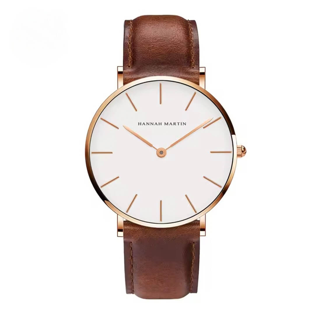 Reloj Hannah Martin Hombre Cuero Marrón | HAN-9