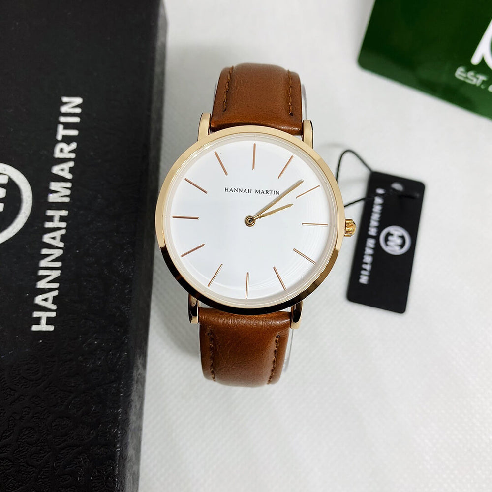Reloj Hannah Martin HAN-9 Hombre Cuero Marrón