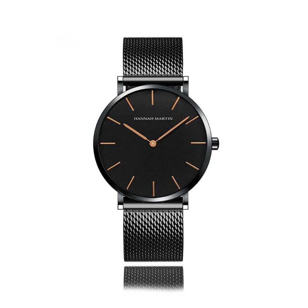 Reloj Hannah Martin Mujer Acero Negro | HAN-M-21