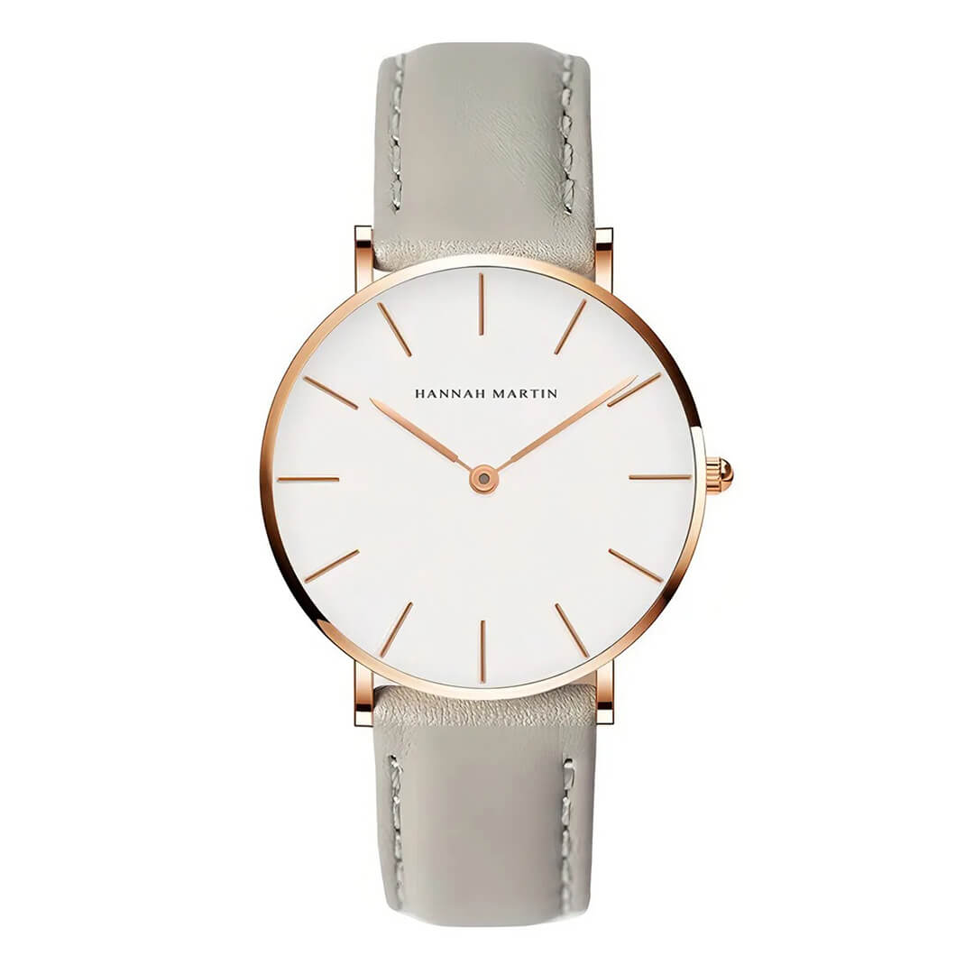 Reloj Hannah Martin Mujer Cuero Gris | HAN-M-23