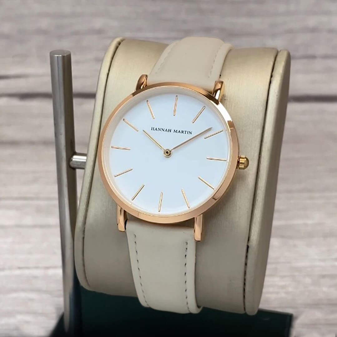 Reloj Hannah Martin Mujer Cuero Gris | HAN-M-23
