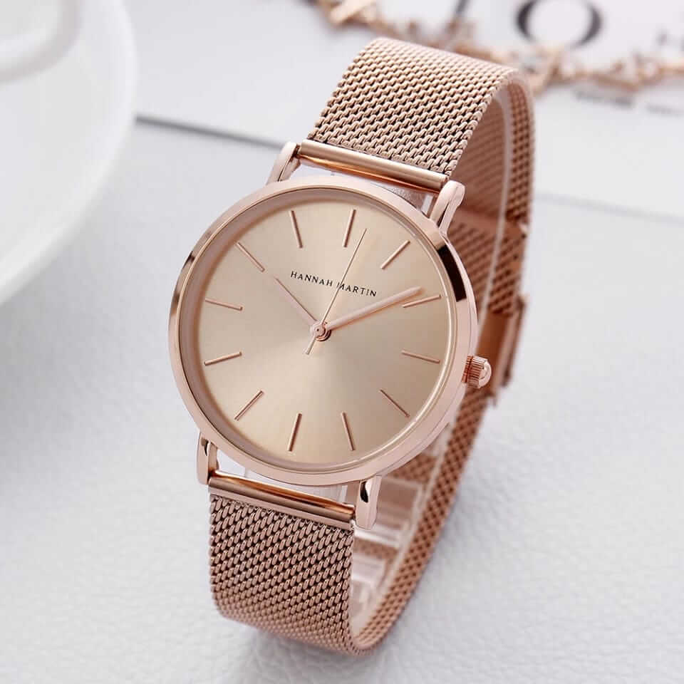 Reloj Hannah Martin HAN-M-25 Mujer Acero Oro Rosa