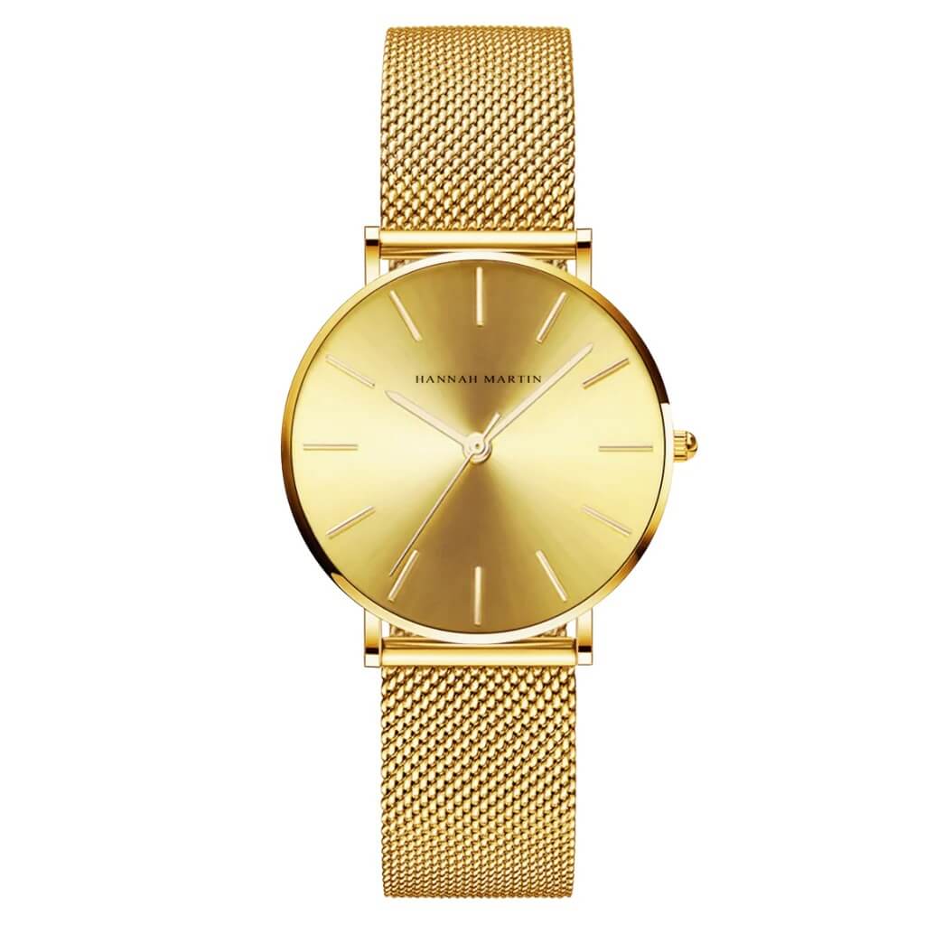 Reloj Hannah Martin Mujer Acero Dorado | HAN-M-26