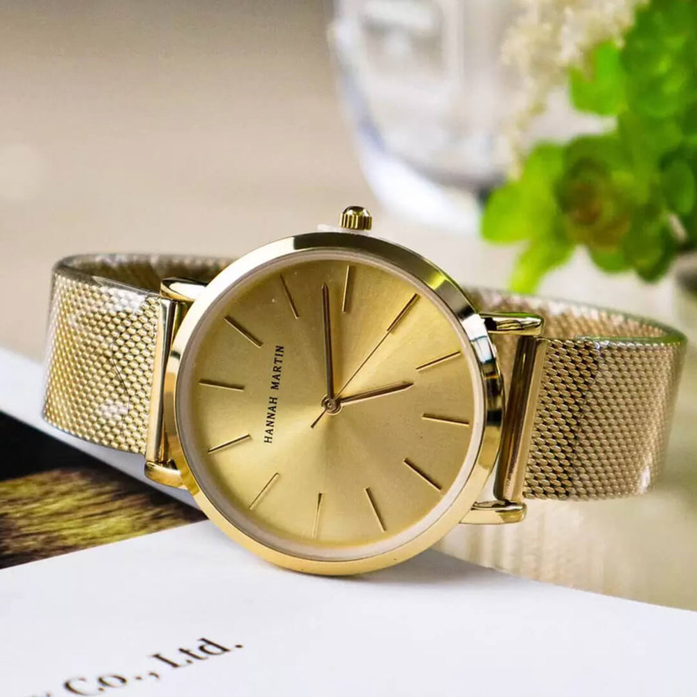 Reloj Hannah Martin HAN-M-26 Mujer Acero Dorado