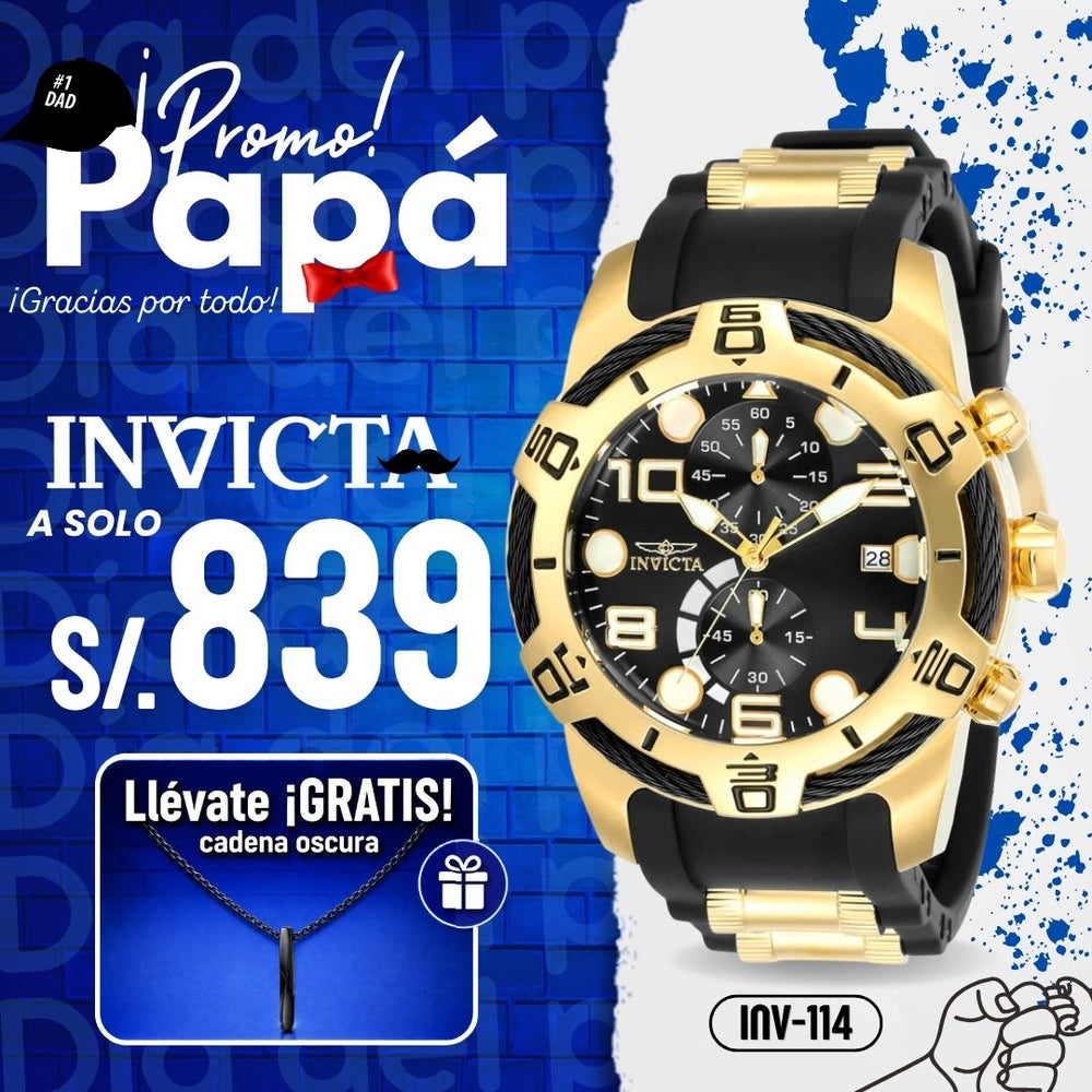 Reloj Invicta Bolt 24218 Hombre Deportivo Negro