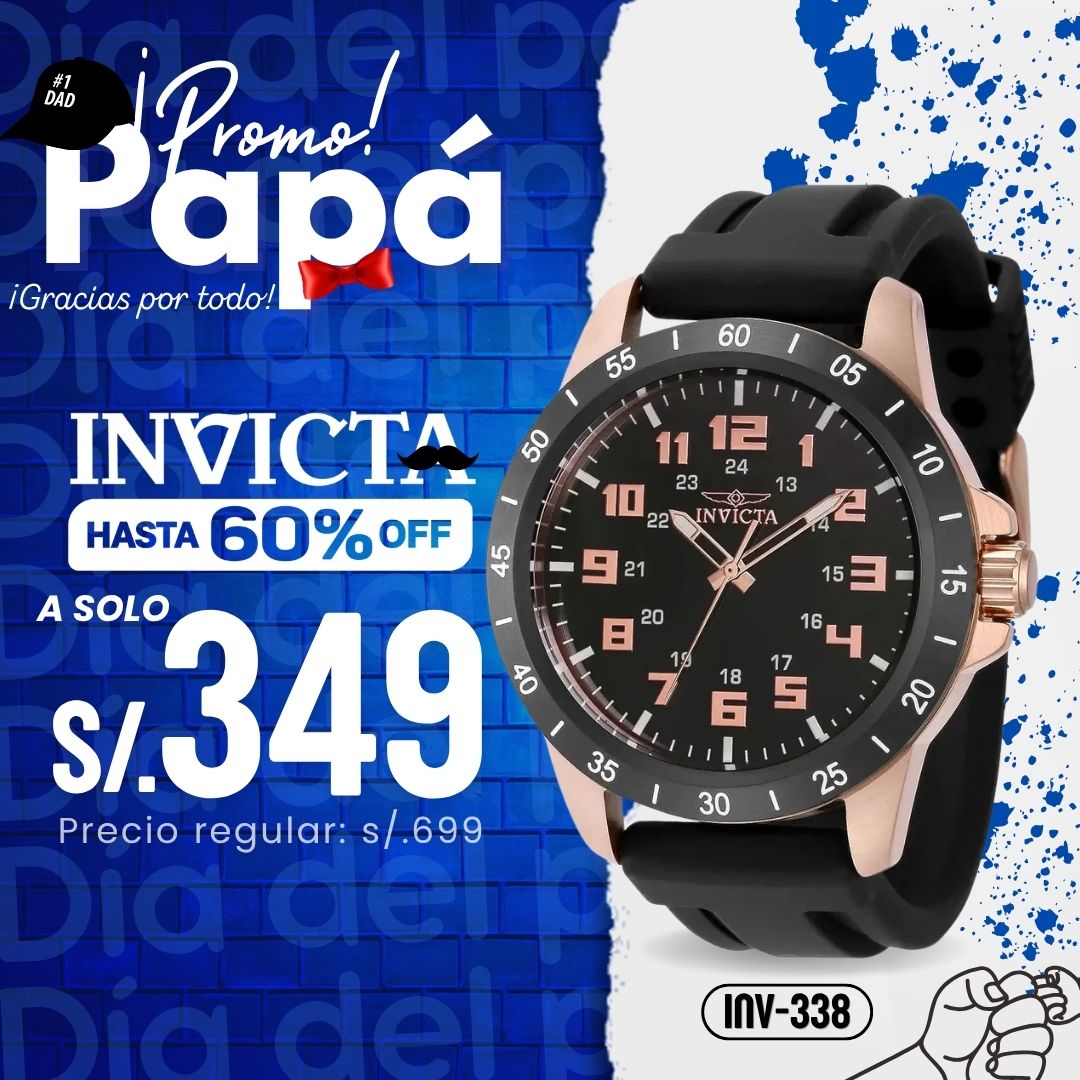 Reloj Invicta Pro Diver 40000 Hombre Deportivo Negro