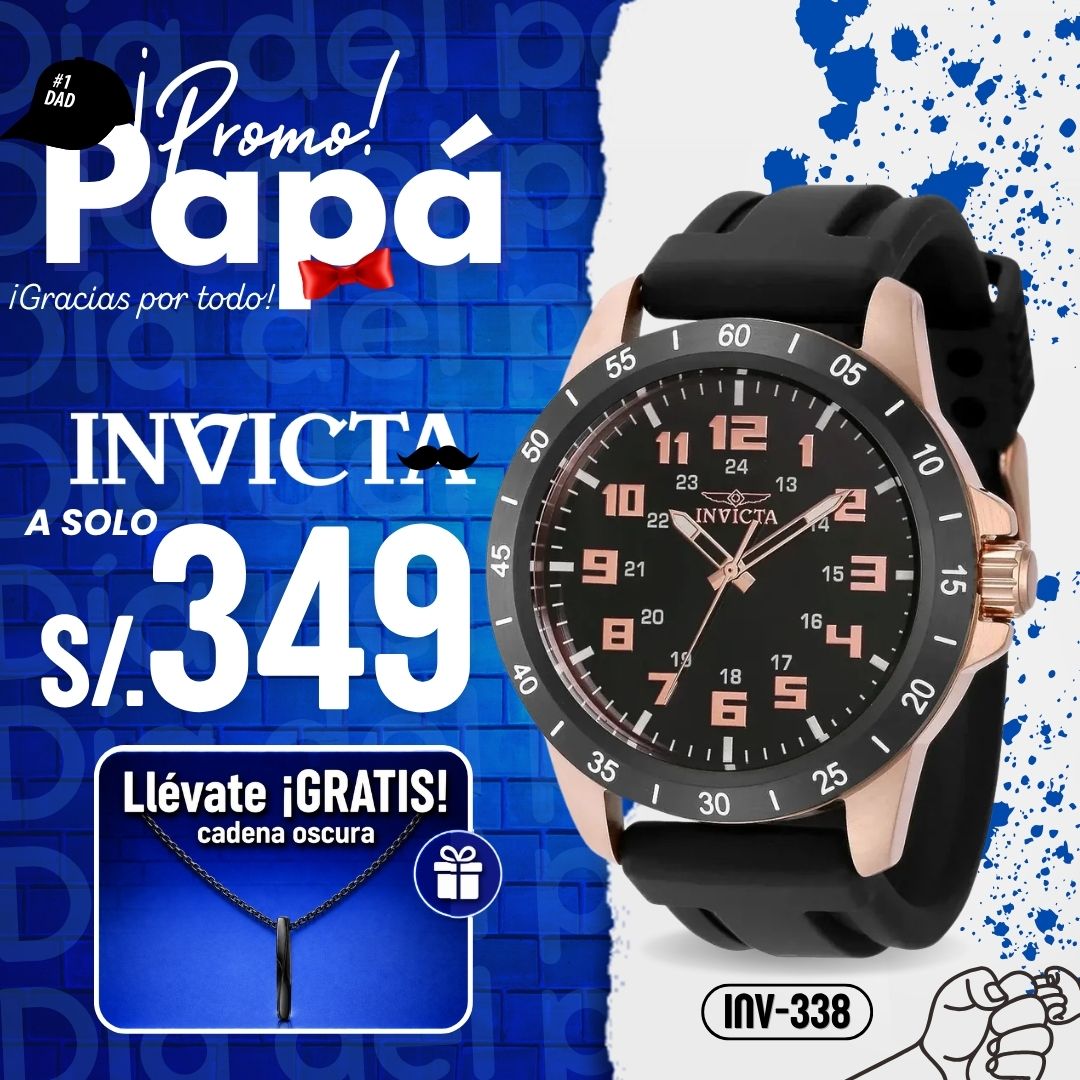 Reloj Invicta Pro Diver 40000 Hombre Deportivo Negro