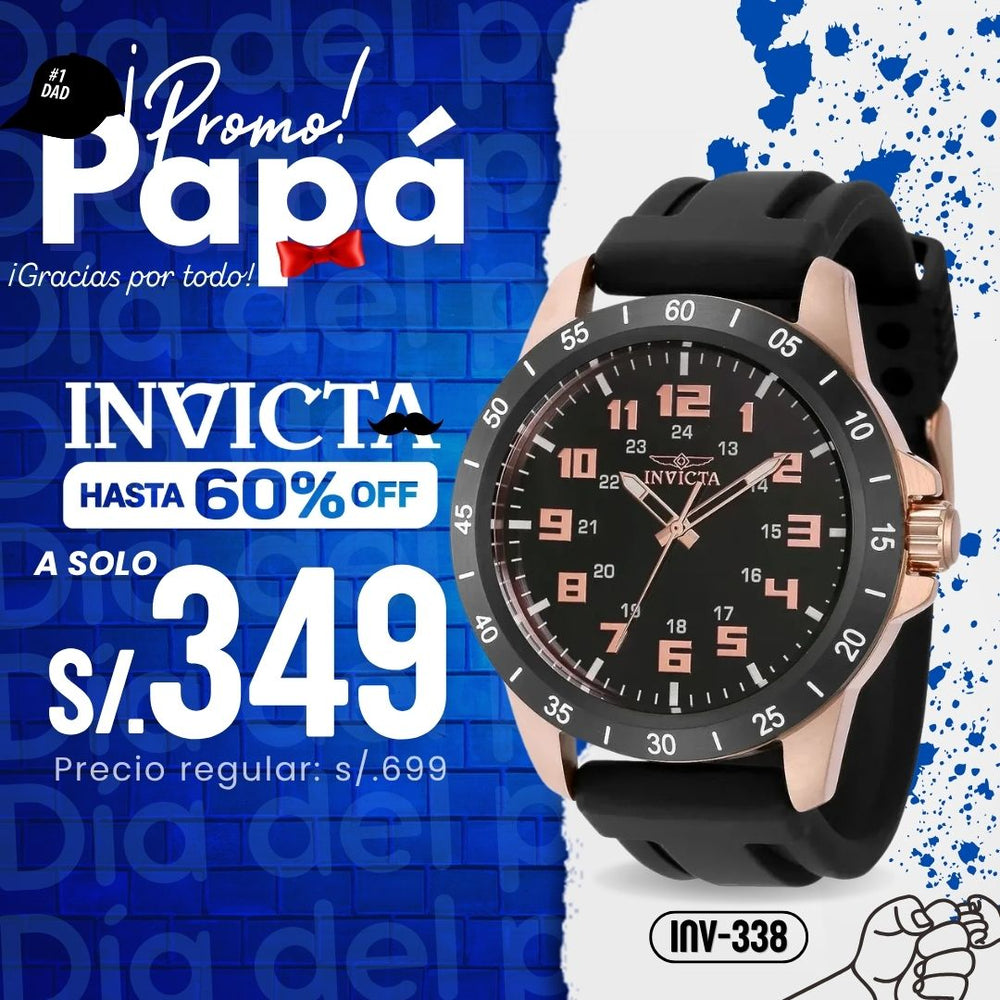 Reloj Invicta Pro Diver 40000 Hombre Deportivo Negro