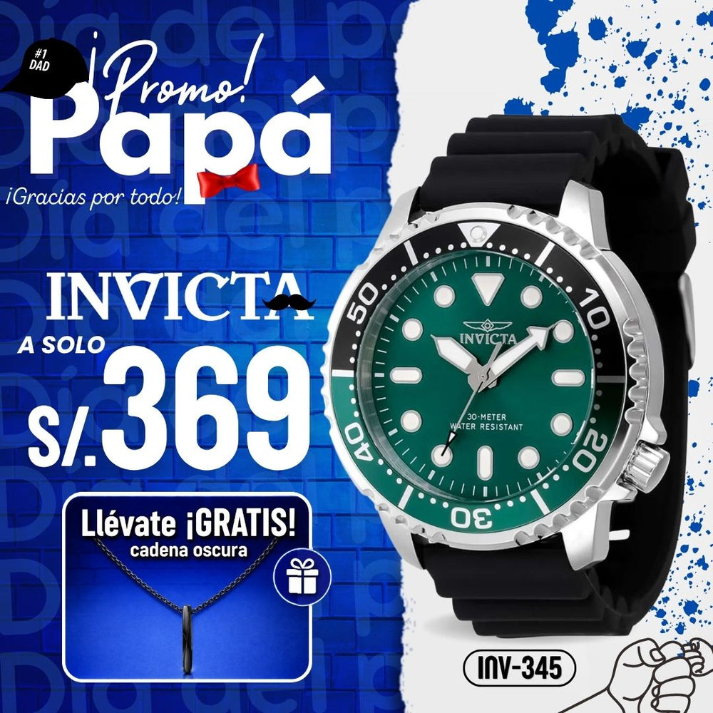 Reloj Invicta Pro Diver 47223 Hombre Deportivo Negro