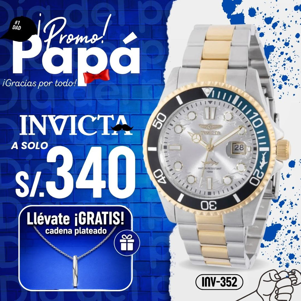 Reloj Invicta Pro Diver 44709 Hombre Acero Multicolor