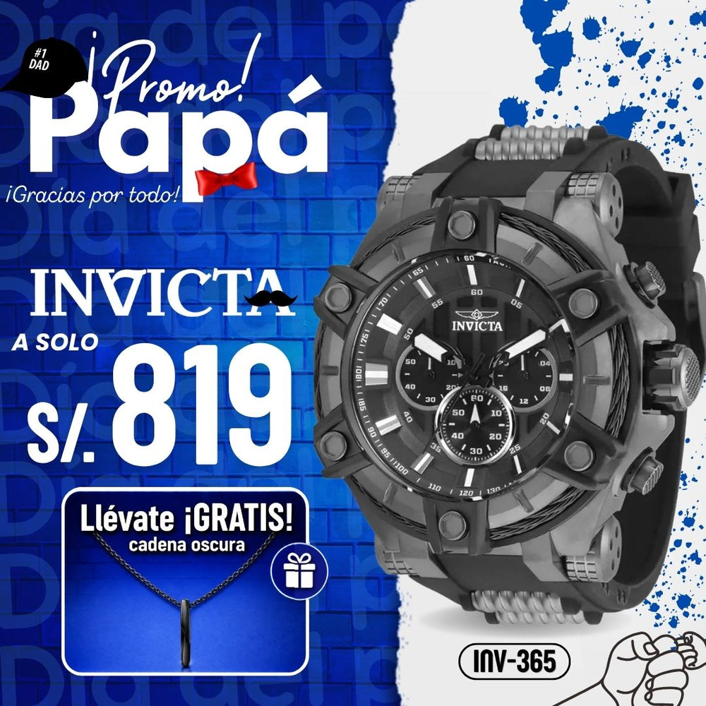 Reloj Invicta Bolt 35550 Hombre Negro y Blanco