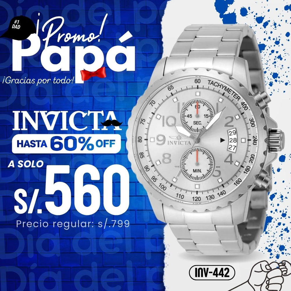 Reloj Invicta Specialty 48896 Hombre Acero Plateado