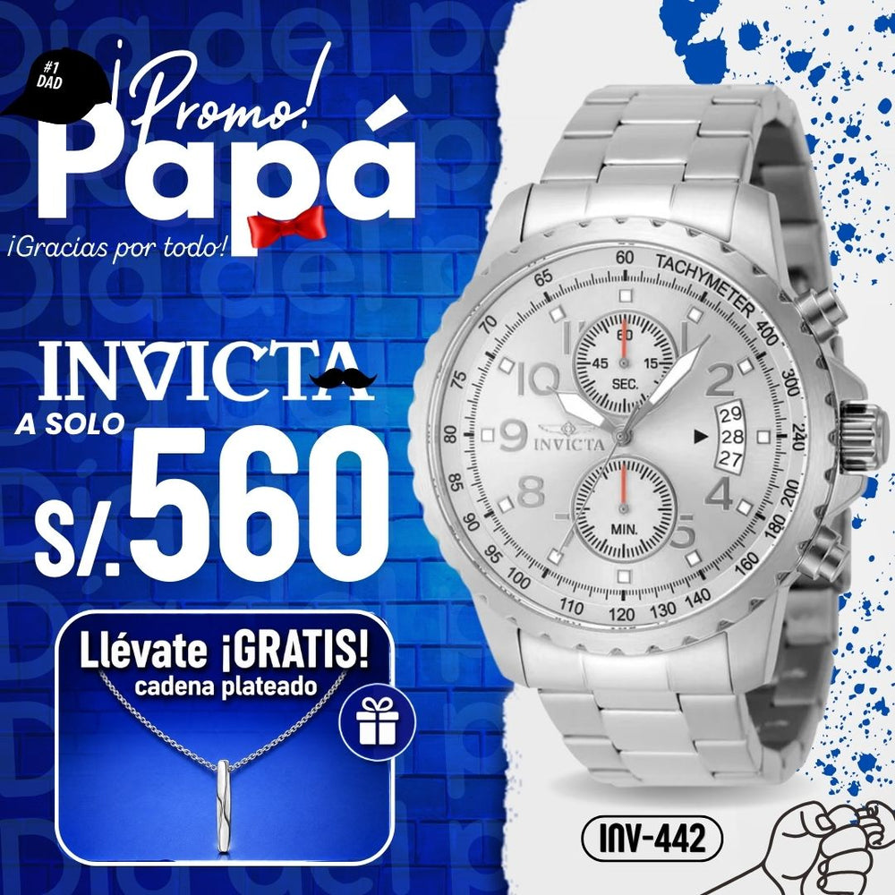 Reloj Invicta Specialty 48896 Hombre Acero Plateado