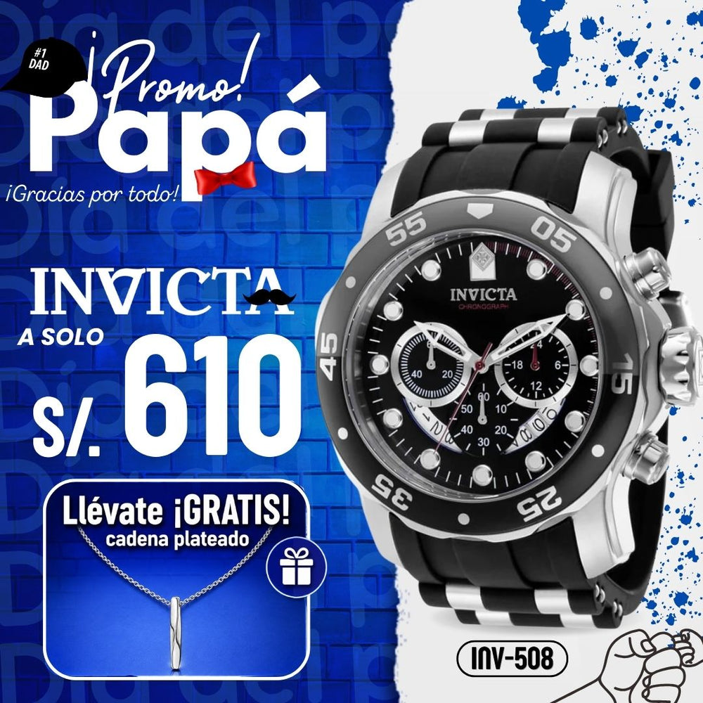 Reloj Invicta Scuba 37230 Hombre Deportivo Negro
