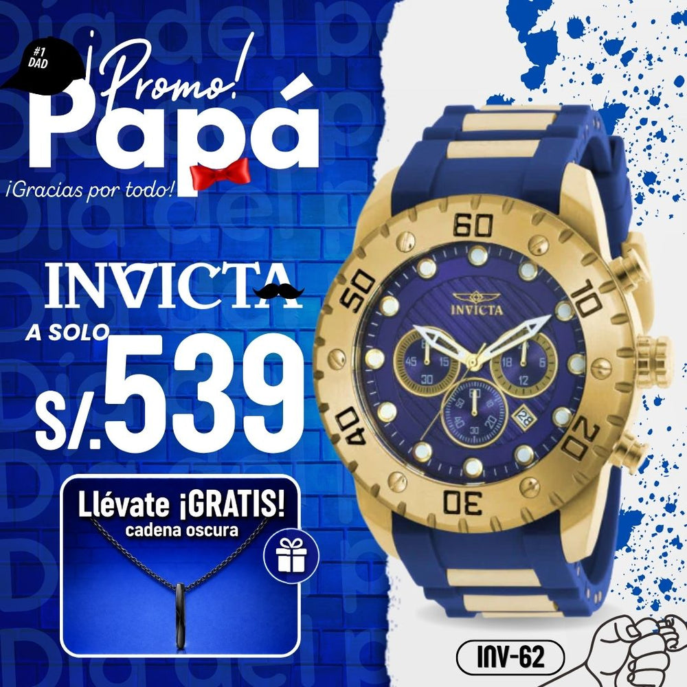 Reloj Invicta Scuba 20280 Hombre Silicona Azul