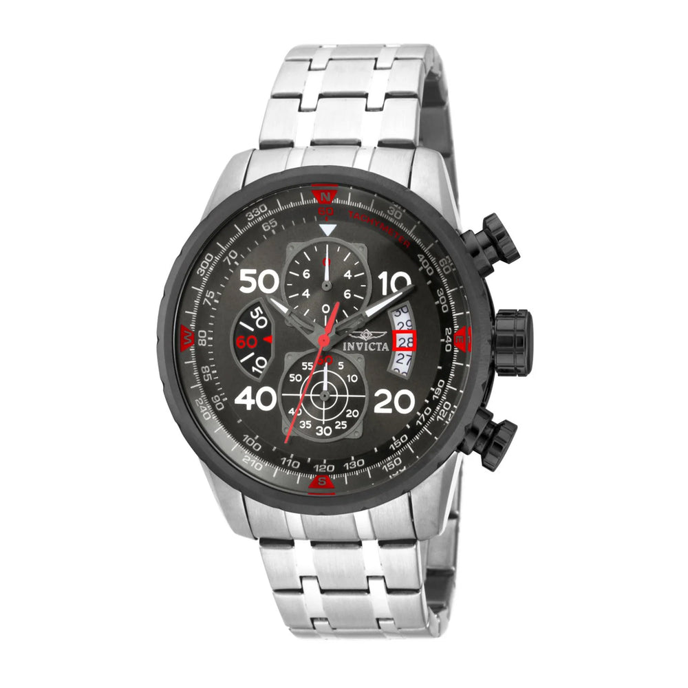 Reloj Invicta Aviator 17204 Hombre Acero Plateado | INV-101