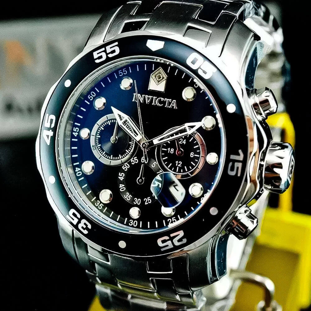 Reloj Invicta Scuba 0069 Hombre Acero Plateado