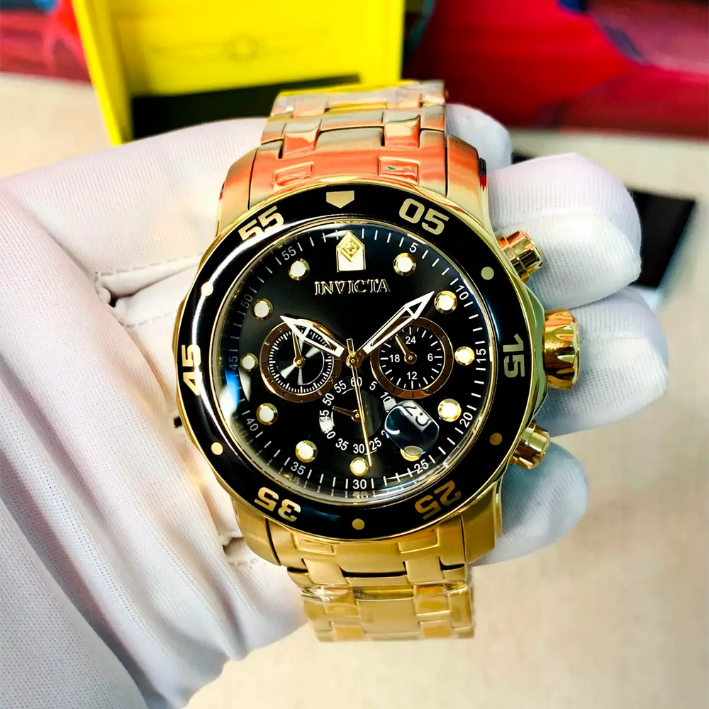Reloj Invicta Scuba 0072 Hombre Acero Dorado