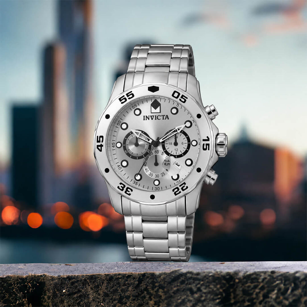 Reloj Invicta Scuba 0071 Hombre Acero Plateado
