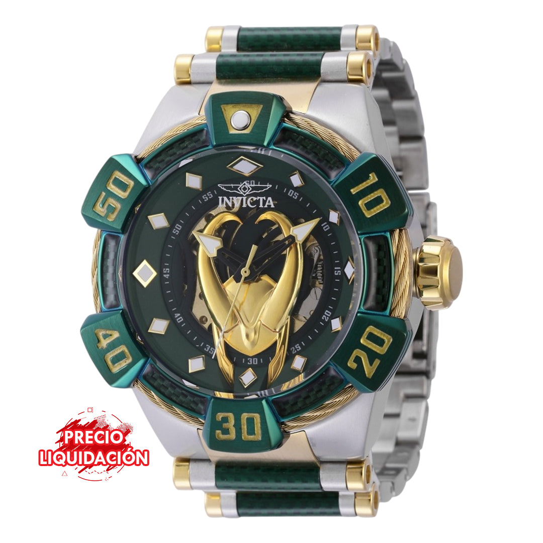 Reloj Invicta Loki de Marvel 37600 Hombre Acero Plateado
