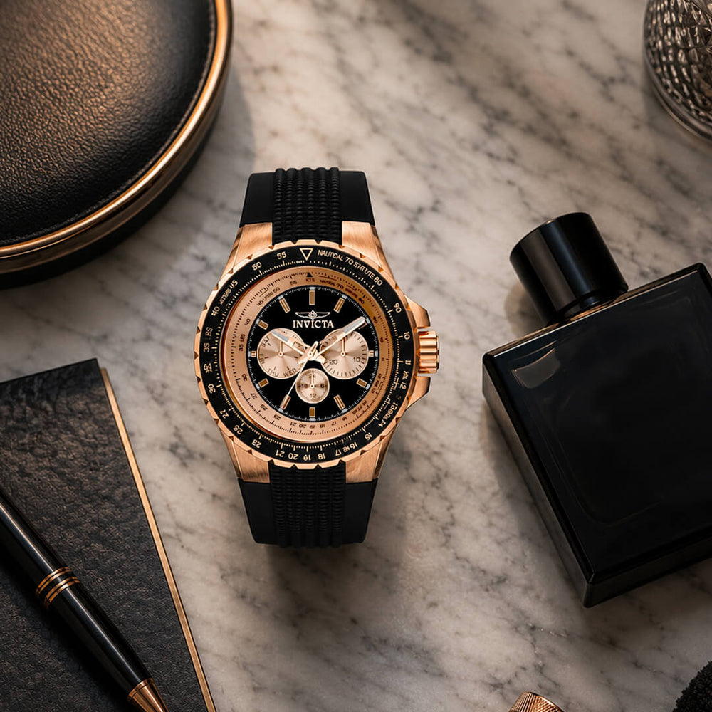 Reloj Invicta Aviator 39265 Hombre Deportivo Negro