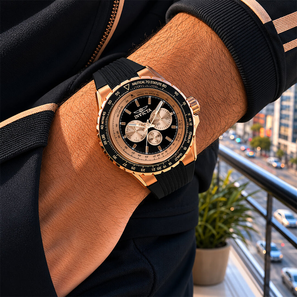 Reloj Invicta Aviator 39265 Hombre Deportivo Negro