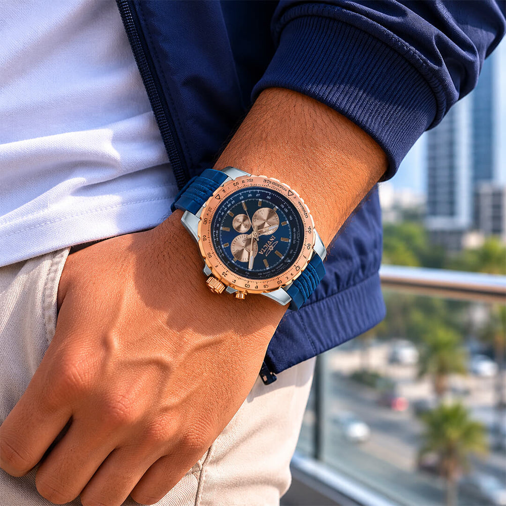 Reloj Invicta Aviator 39272 Hombre Deportivo Azul