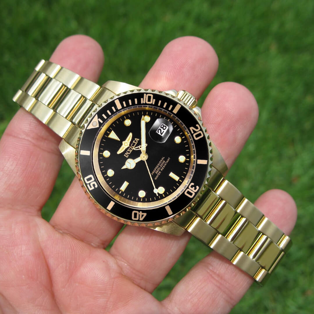 Reloj Invicta Pro Diver 26975 Hombre Acero Dorado