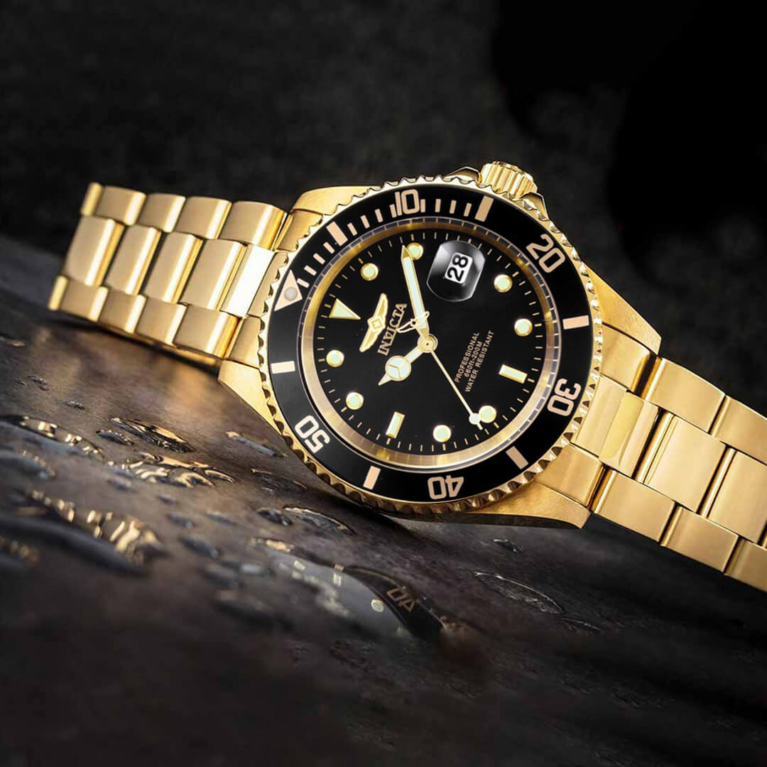 Reloj Invicta Pro Diver 26975 Hombre Acero Dorado