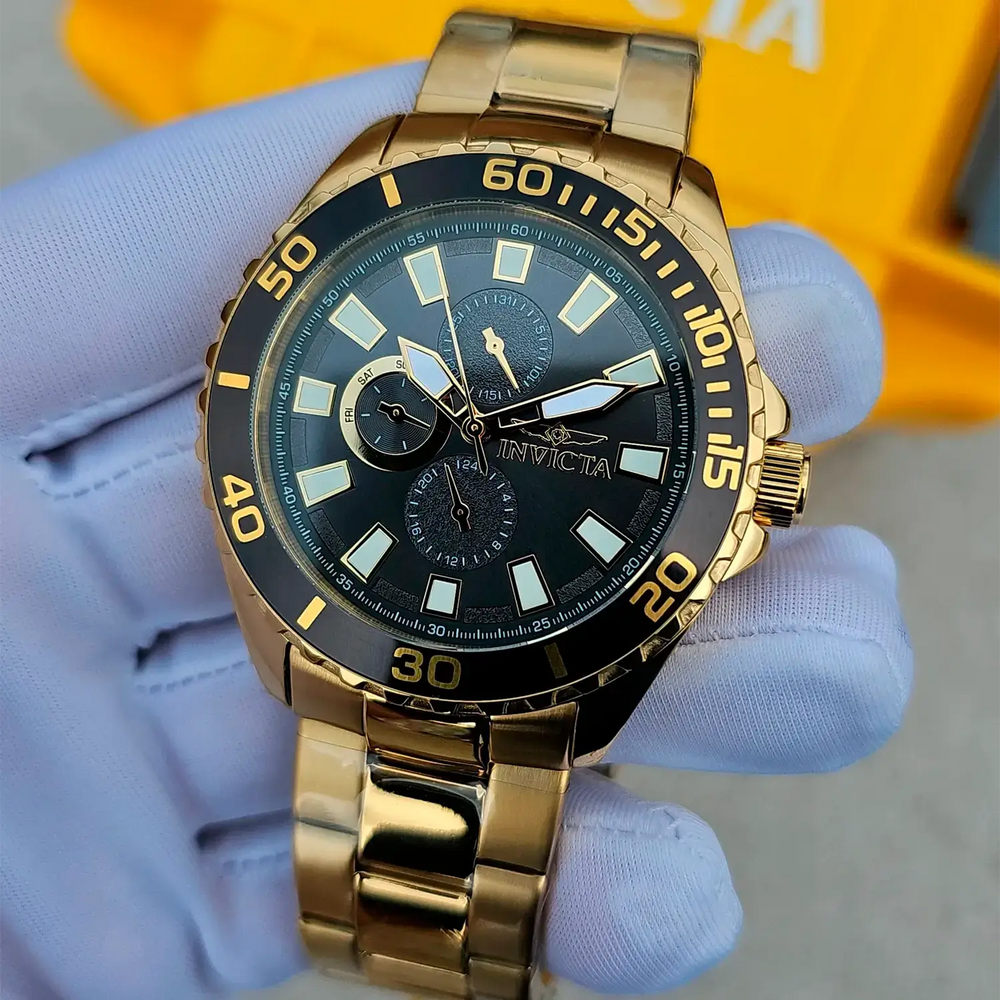 Reloj Invicta Pro Diver 47578 Hombre Acero Dorado