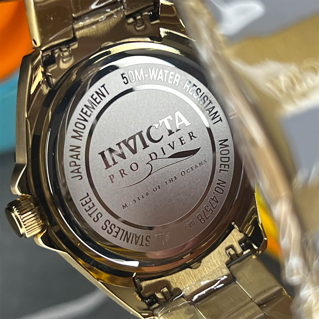 Reloj Invicta Pro Diver 47578 Hombre Acero Dorado