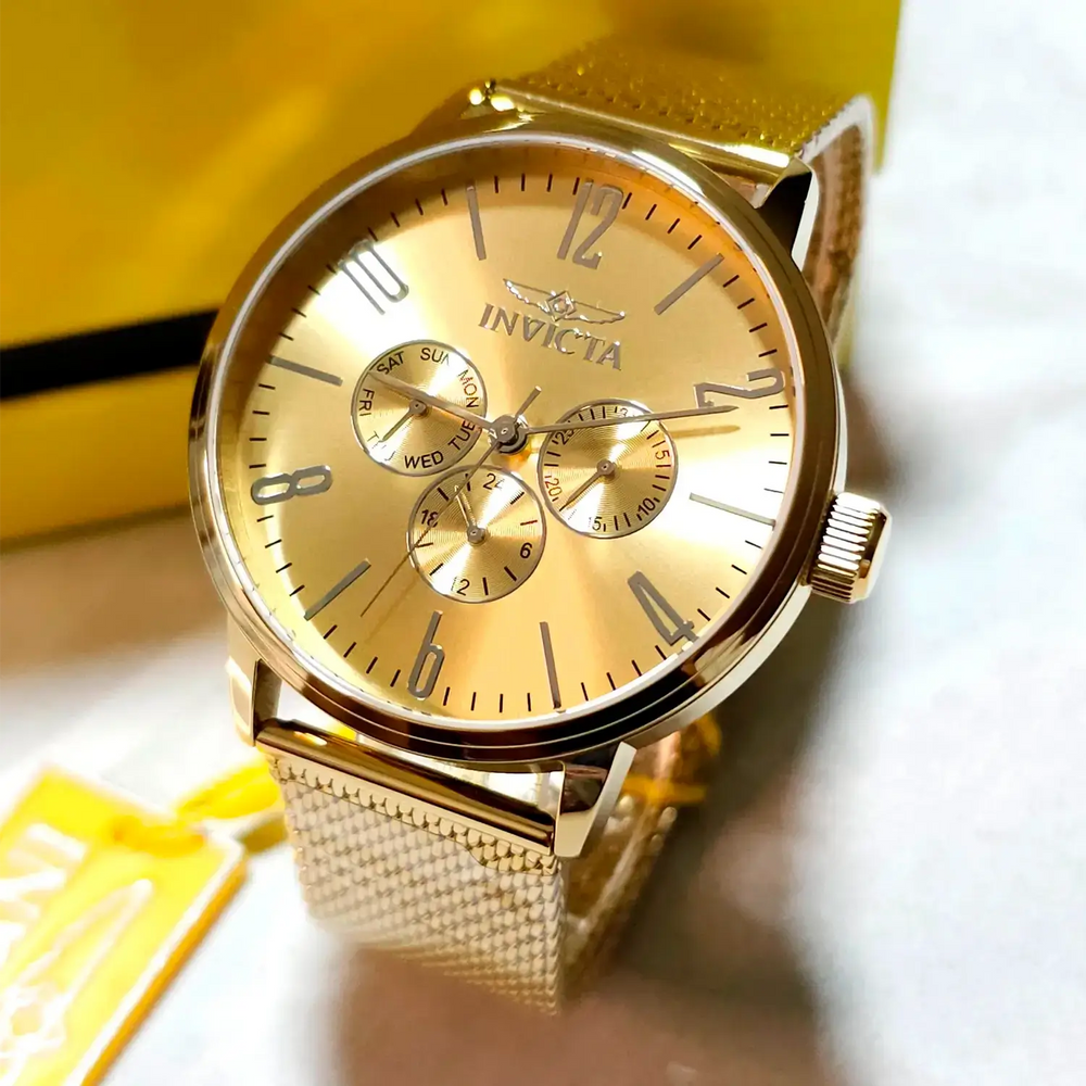 Reloj Invicta Specialty 47615 Hombre Acero Dorado