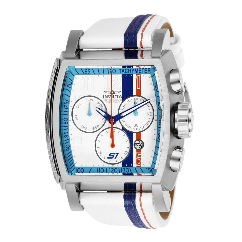Reloj Invicta S1 Rally 26394 Hombre Cuero Blanco