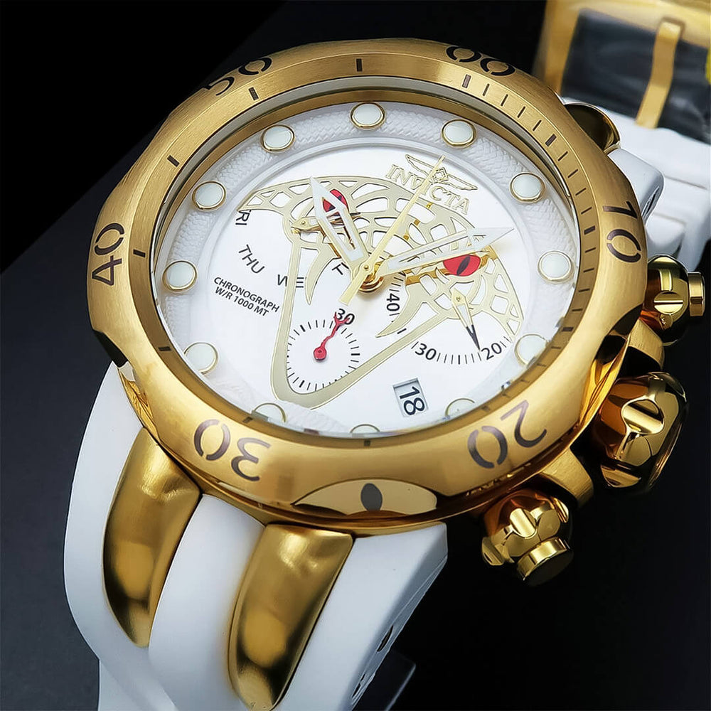 Reloj Invicta Venom 28389 Hombre Silicona Blanco