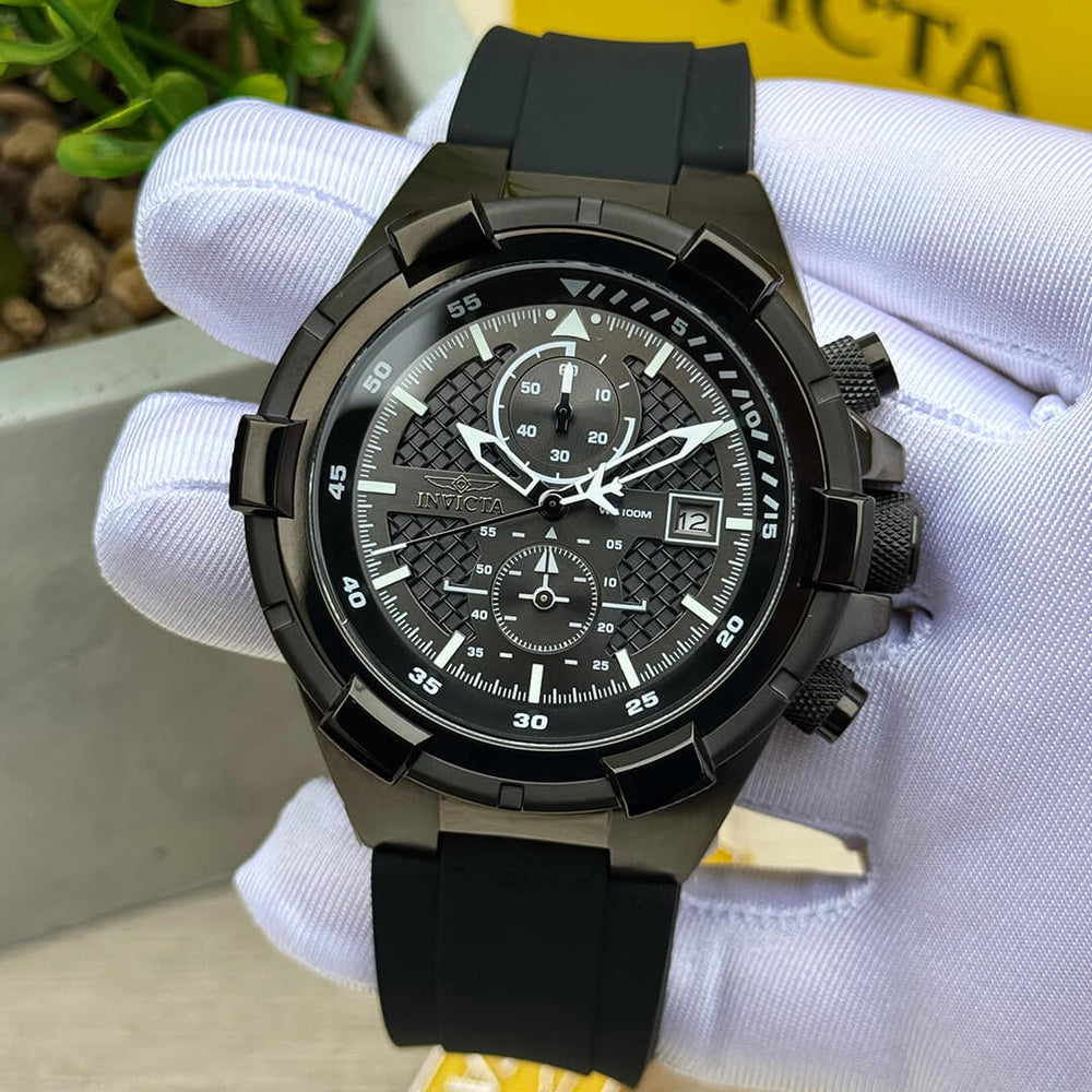 Reloj Invicta Aviator 28099 Hombre Deportivo Negro