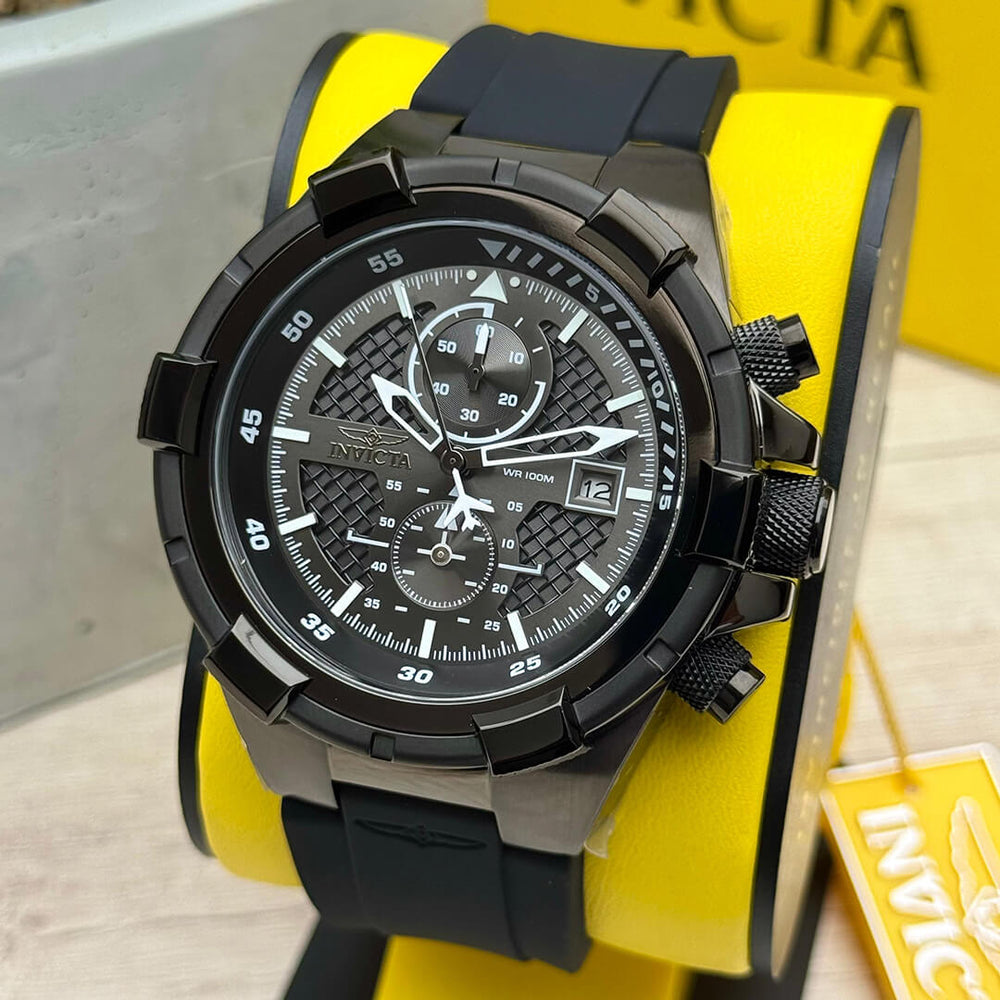 Reloj Invicta Aviator 28099 Hombre Deportivo Negro
