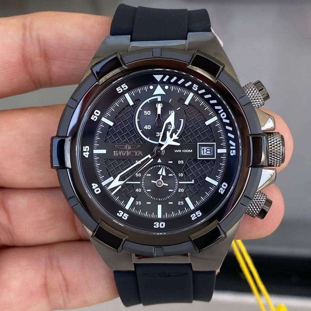 Reloj Invicta Aviator 28099 Hombre Deportivo Negro
