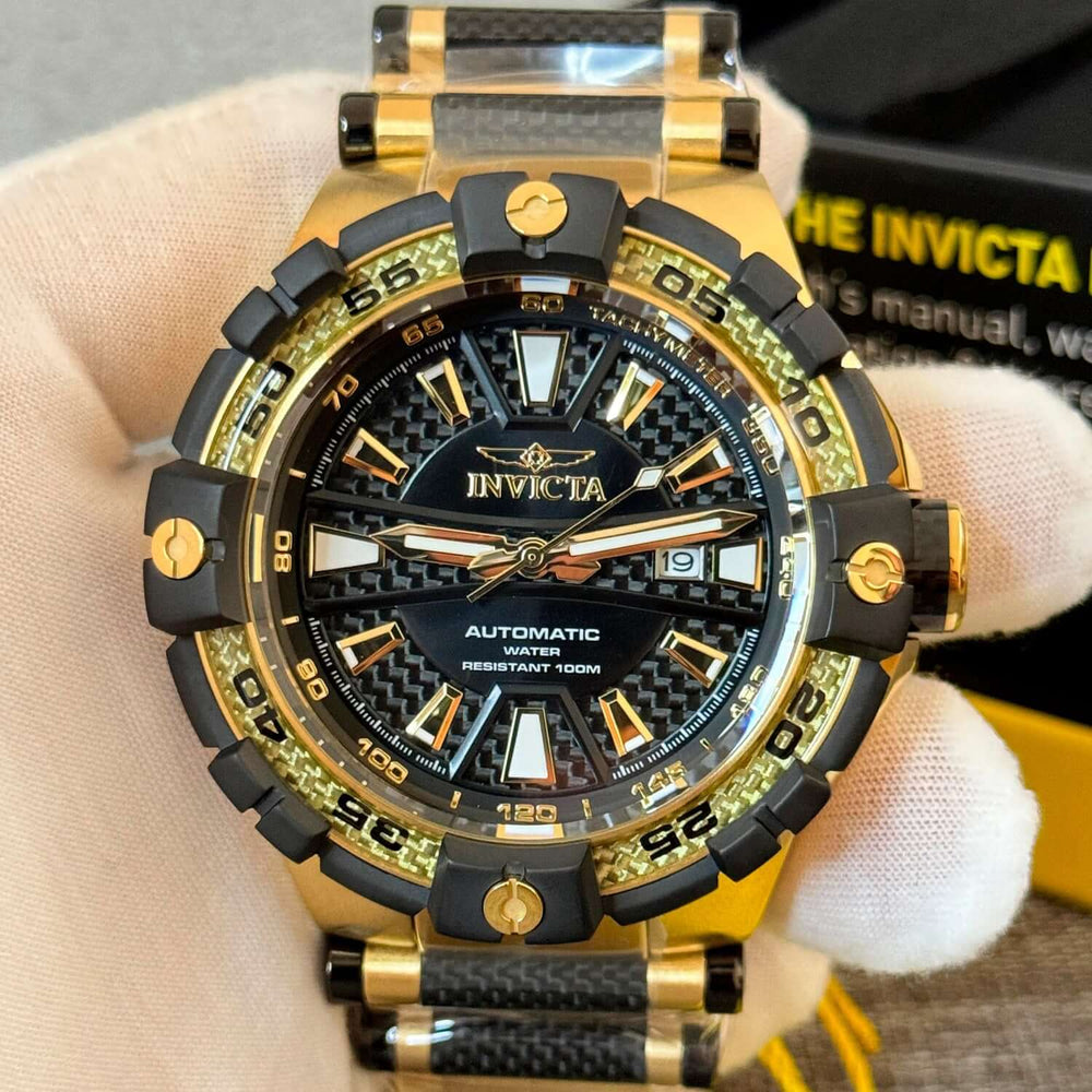 Reloj Invicta Bolt 38138 Hombre Automático Dorado