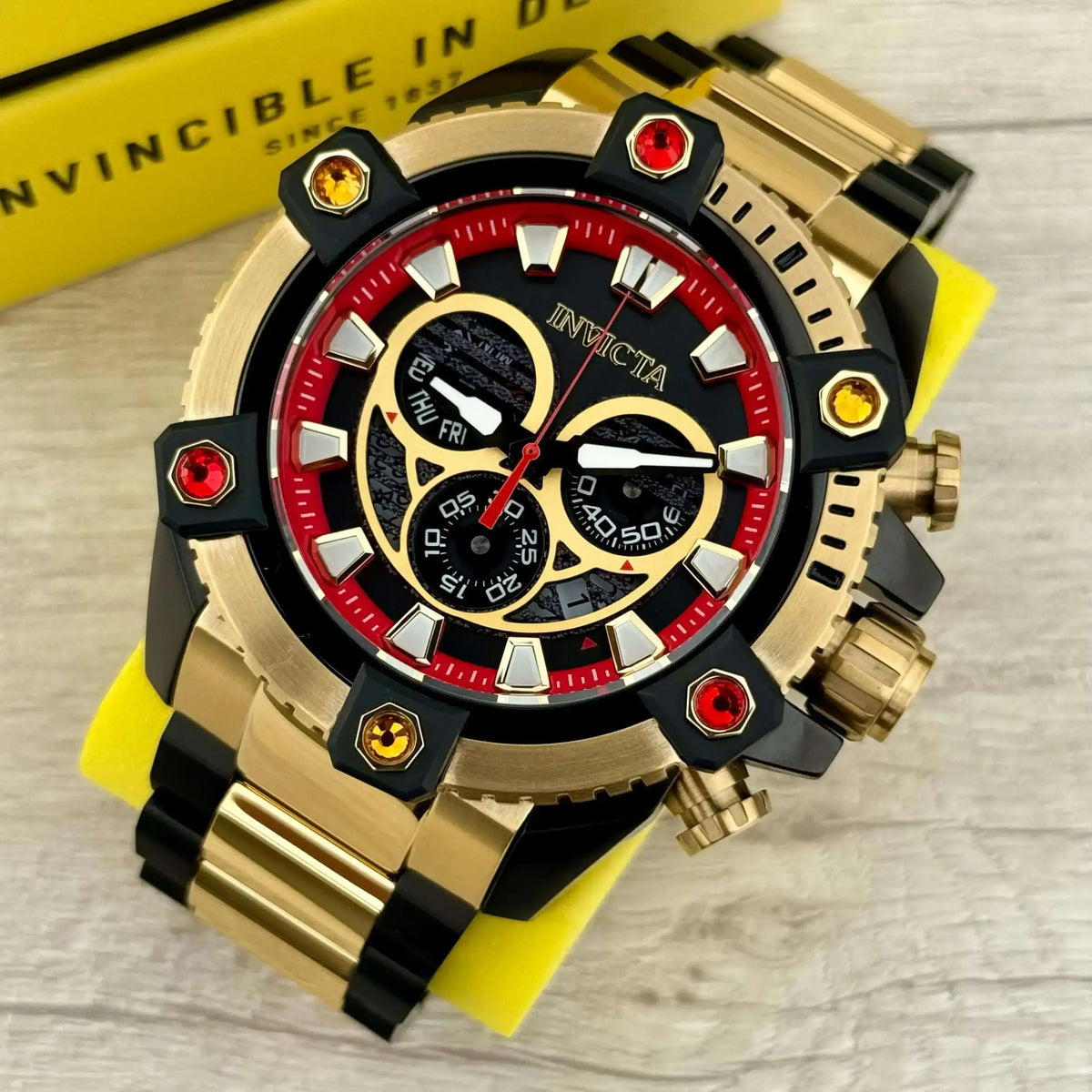 Reloj Invicta Coalition Force 46653 Hombre Acero Dorado | INV-362