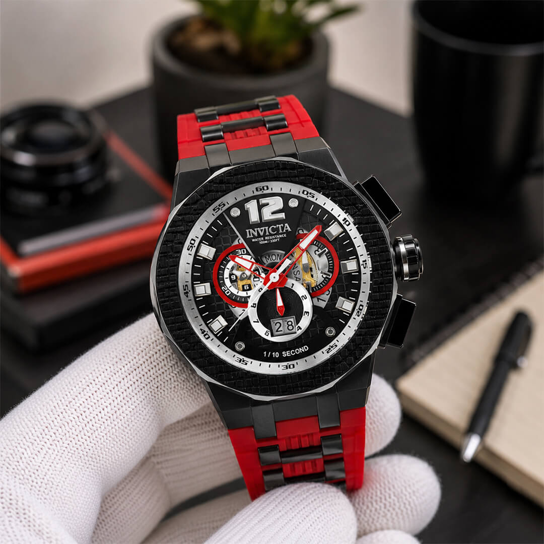 Reloj Invicta Speedway 37953 Hombre Deportivo Rojo
