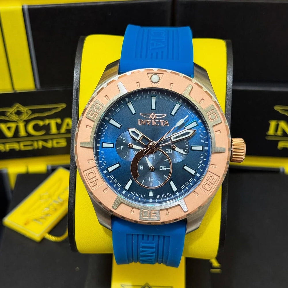 Reloj Invicta Aviator 45750 Hombre Deportivo Azul