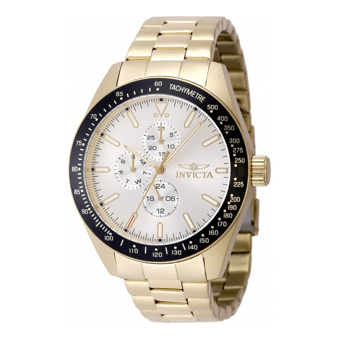 Reloj Invicta Aviator 48860 Hombre Acero Dorado | INV-415