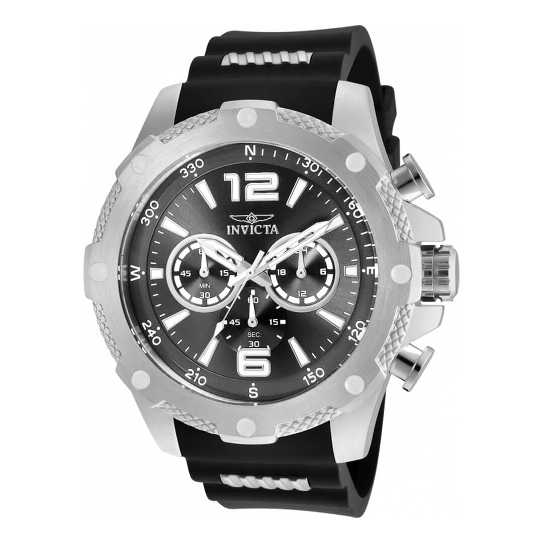 Reloj Invicta I-Force 19656 Hombre Negro y Plateado | INV-428
