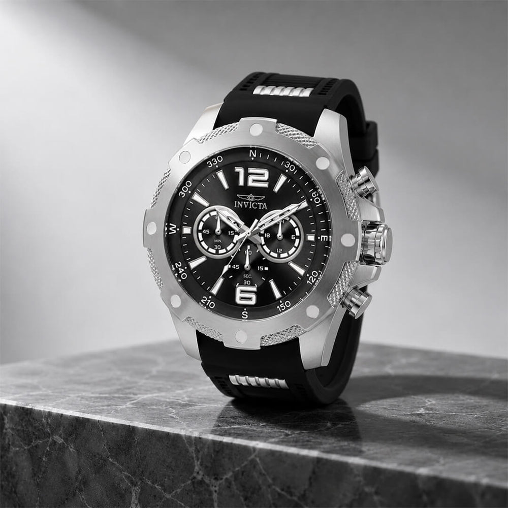Reloj Invicta I-Force 19656 Hombre Negro y Plateado